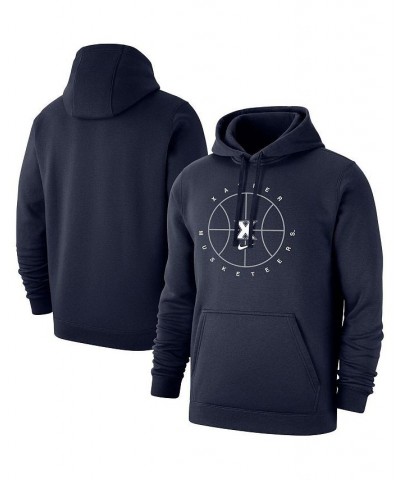 Men's Navy Xavier Musketeers Basketball Icon Club Fleece Pullover Hoodie $43.34 Sweatshirt