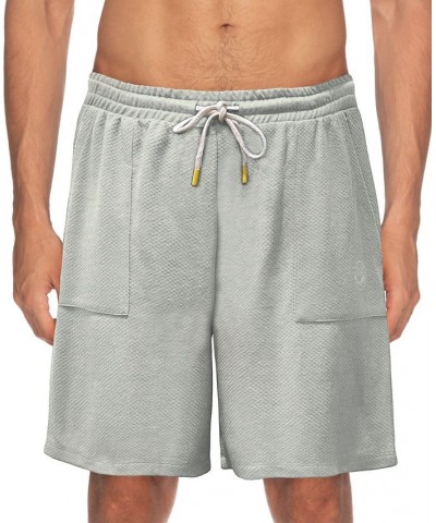 Men's Moisture Wicking Waffle Shorts Gray $21.60 Pajama