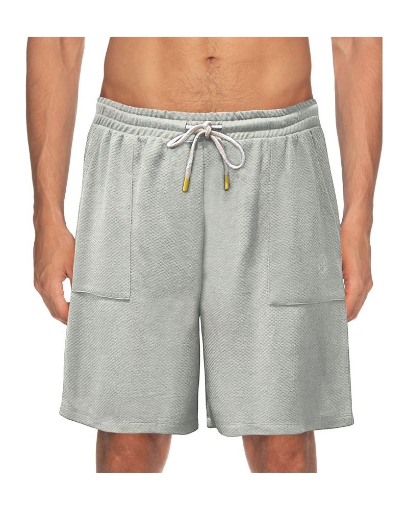 Men's Moisture Wicking Waffle Shorts Gray $21.60 Pajama