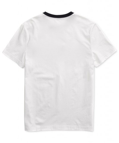 Men's Tino T-Shirt with Magnetic Closure at Shoulders White $20.90 T-Shirts