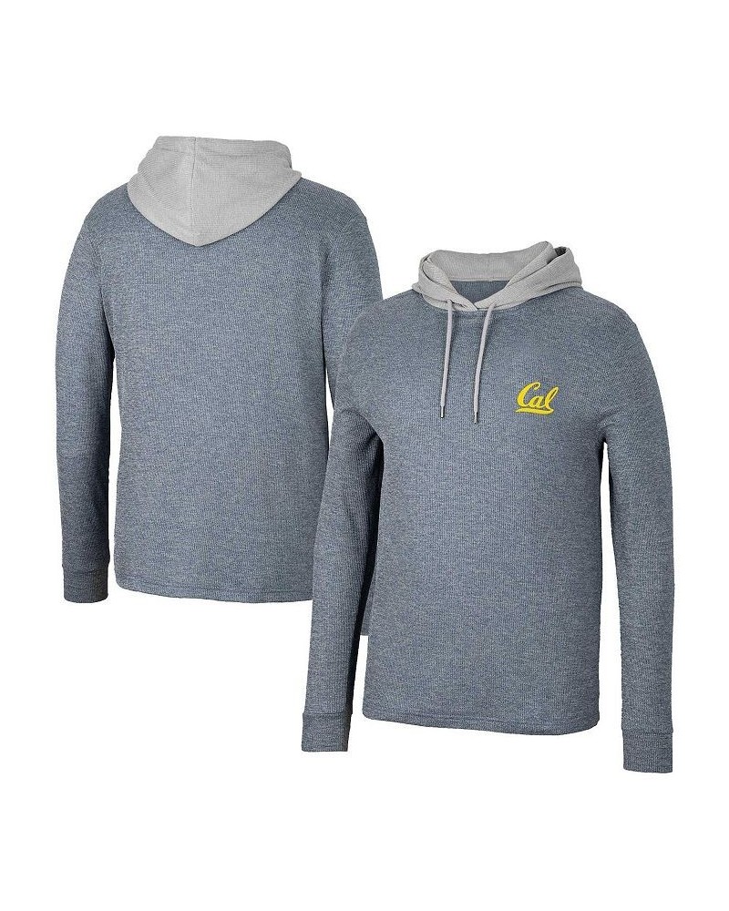 Men's Navy Cal Bears Ballot Waffle-Knit Thermal Long Sleeve Hoodie T-shirt $28.70 T-Shirts