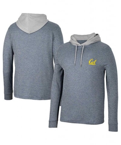 Men's Navy Cal Bears Ballot Waffle-Knit Thermal Long Sleeve Hoodie T-shirt $28.70 T-Shirts