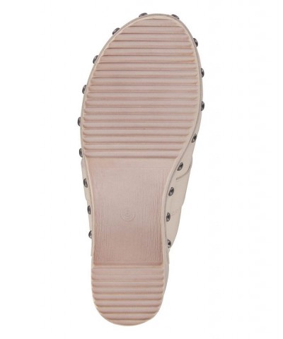 Women's Jenifer Studded Clogs Beige $28.60 Shoes