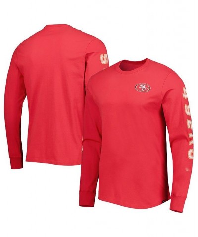 Men's Scarlet San Francisco 49ers Franklin Long Sleeve T-shirt $24.20 T-Shirts