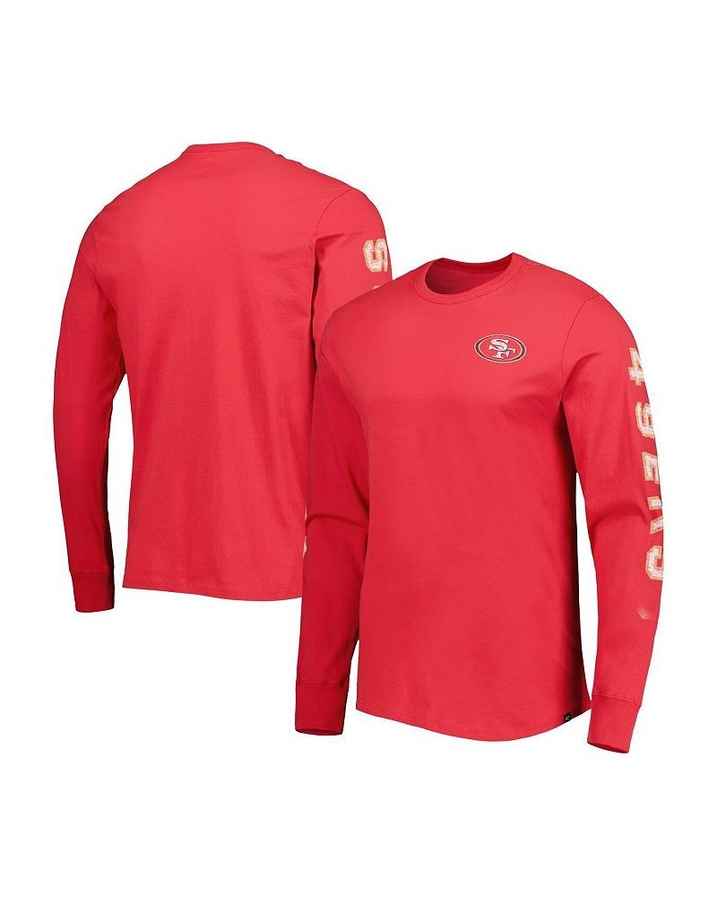 Men's Scarlet San Francisco 49ers Franklin Long Sleeve T-shirt $24.20 T-Shirts