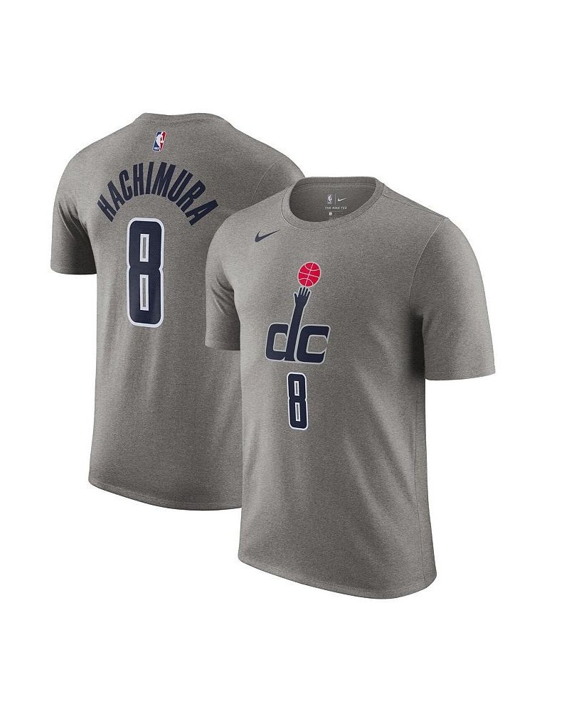 Men's Rui Hachimura Gray Washington Wizards 2020/21 City Edition Name and Number T-shirt $15.84 T-Shirts