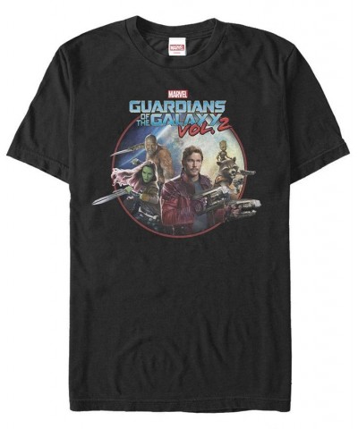 Men's Guardians 2 Group Short Sleeve Crew T-shirt Black $17.15 T-Shirts