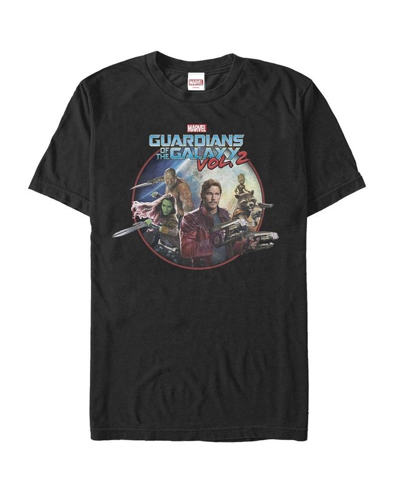 Men's Guardians 2 Group Short Sleeve Crew T-shirt Black $17.15 T-Shirts