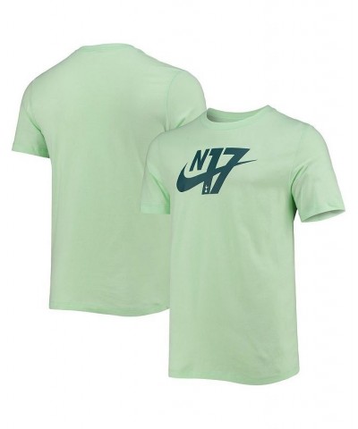 Men's Green Tottenham Hotspur Voice Logo T-shirt $21.59 T-Shirts