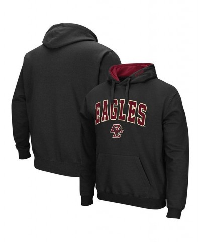 Men's Black Boston College Eagles Arch and Logo Pullover Hoodie $20.21 Sweatshirt