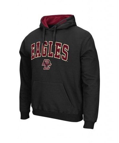 Men's Black Boston College Eagles Arch and Logo Pullover Hoodie $20.21 Sweatshirt