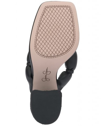 Women's Olimpio Square-Toe Slip-On Thong Sandals Black $42.57 Shoes