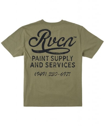 Men's Paint Supply Short Sleeve T-shirt Green $14.70 T-Shirts