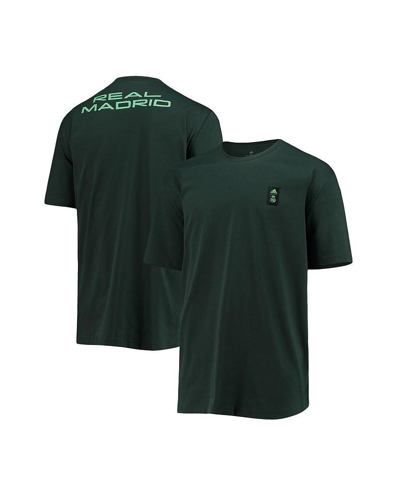 Men's Green Real Madrid Lifestyle T-shirt $24.44 T-Shirts