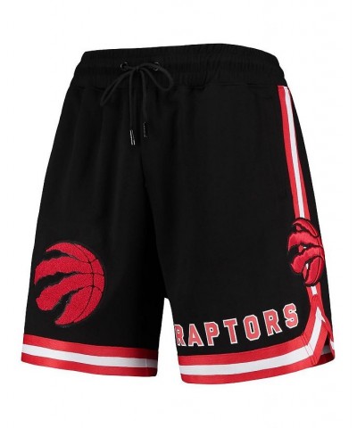 Men's Black Toronto Raptors Chenille Shorts $47.83 Shorts