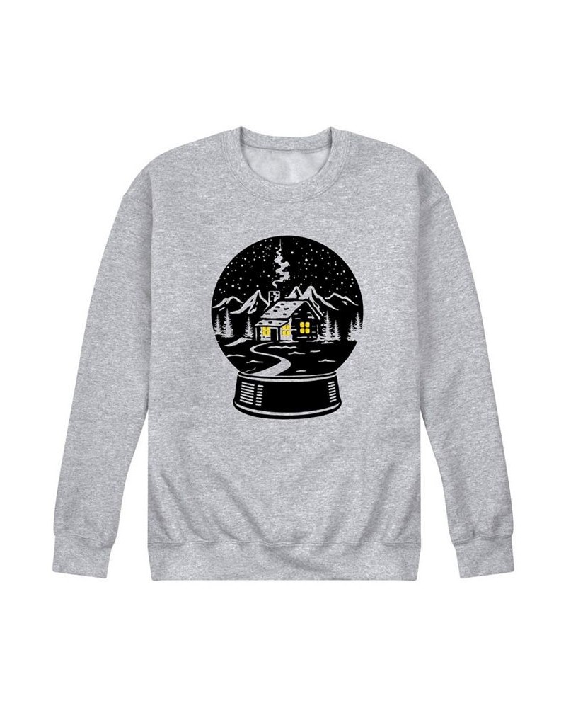 Men's Snow Globe Fleece T-shirt Gray $28.59 T-Shirts