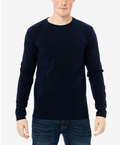 Men's Soft Stretch Crew Neck Long Sleeve T-shirt PD05 $19.60 T-Shirts