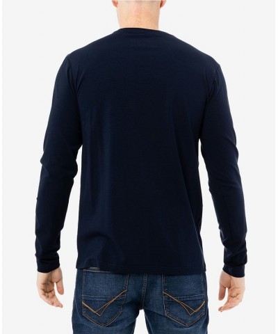 Men's Soft Stretch Crew Neck Long Sleeve T-shirt PD05 $19.60 T-Shirts