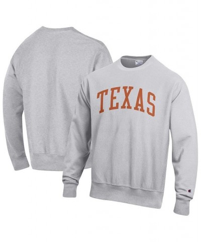 Men's Heathered Gray Texas Longhorns Big and Tall Reverse Weave Fleece Crewneck Pullover Sweatshirt $43.19 Sweatshirt