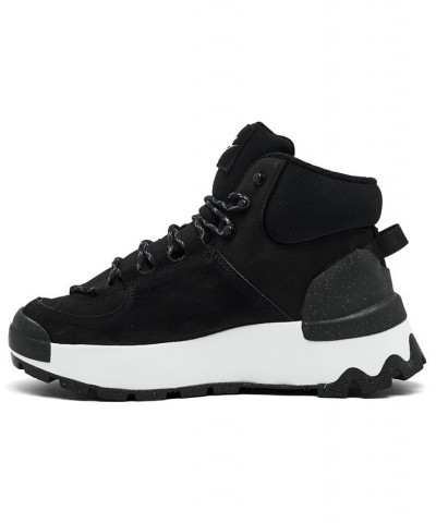 Women's City Classic Sneaker Boots Black $56.70 Shoes