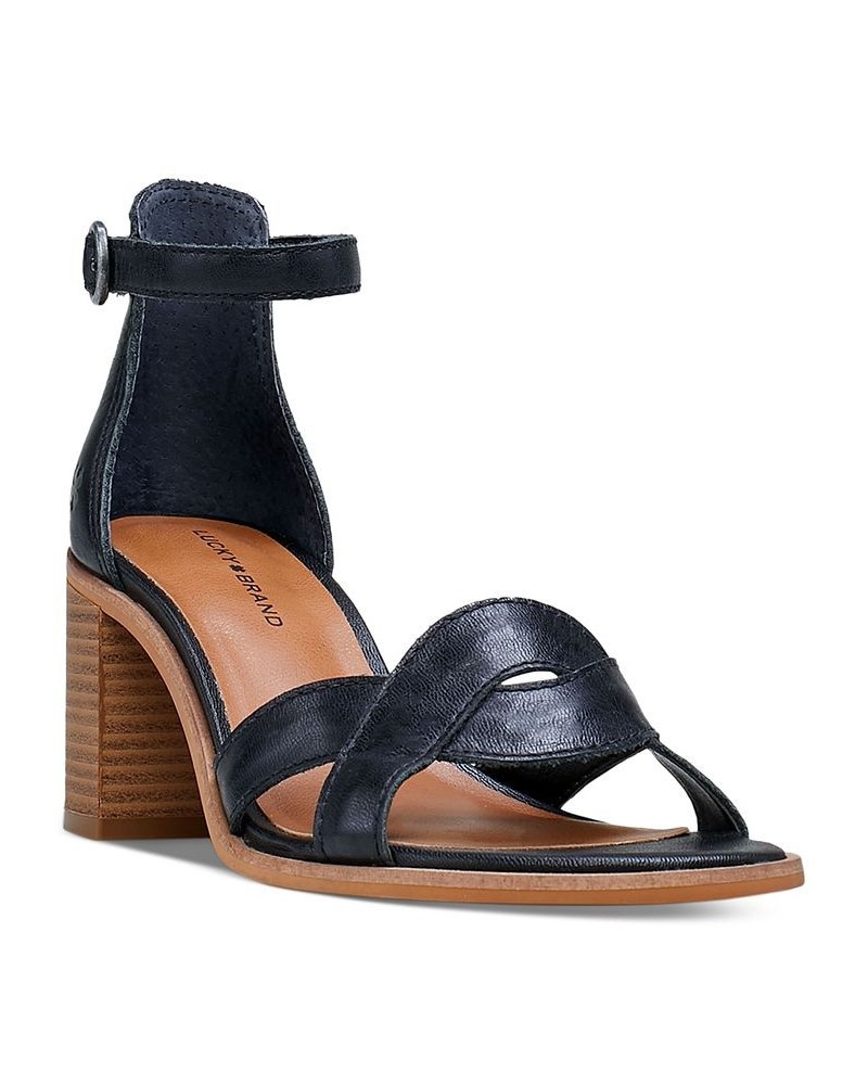 Women's Sarwa Ankle-Strap Dress Sandals Black $41.65 Shoes