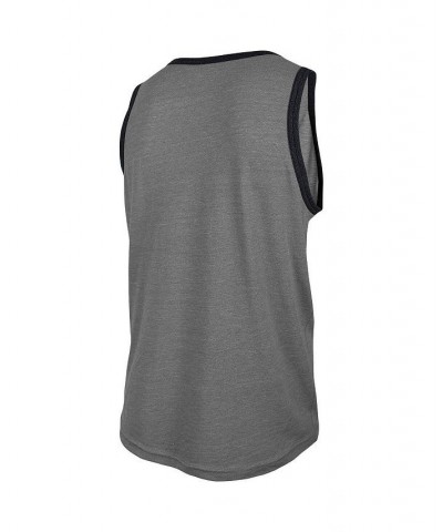 Men's Heathered Gray Washington Football Team Ringer Tri-Blend Tank Top $16.72 T-Shirts