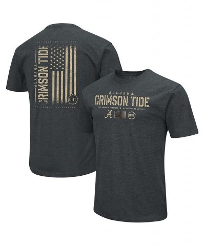 Men's Heathered Black Alabama Crimson Tide OHT Military-Inspired Appreciation Flag 2.0 T-shirt $18.45 T-Shirts