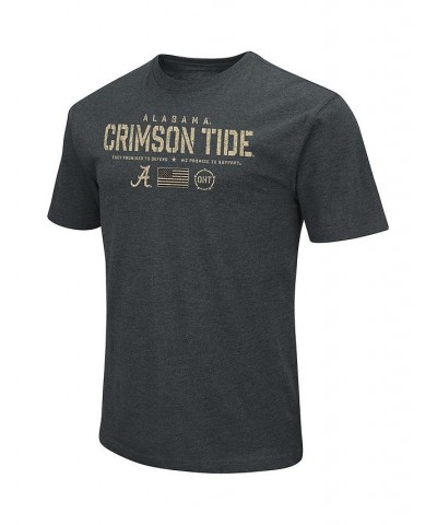 Men's Heathered Black Alabama Crimson Tide OHT Military-Inspired Appreciation Flag 2.0 T-shirt $18.45 T-Shirts