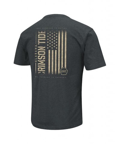 Men's Heathered Black Alabama Crimson Tide OHT Military-Inspired Appreciation Flag 2.0 T-shirt $18.45 T-Shirts