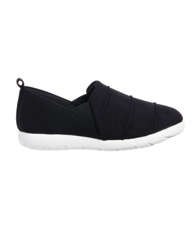 Zenz from Isotoner Women's Indoor/Outdoor Pintuck Lauren Slip-Ons Black $15.90 Shoes