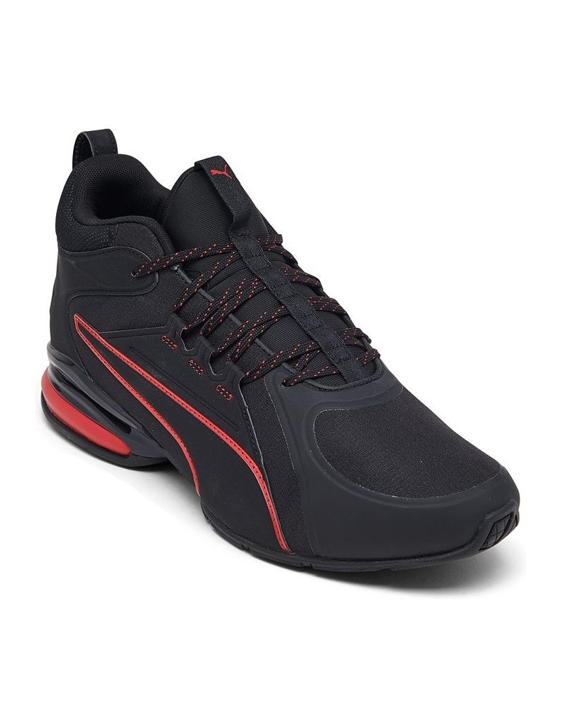 Men's Axelion Mid Training Sneakers Black $40.85 Shoes