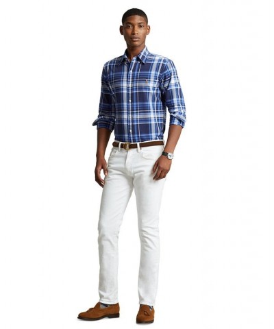 Men's Classic-Fit Plaid Oxford Shirt PD02 $58.05 Shirts