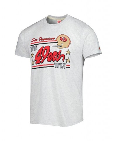 Men's Ash San Francisco 49ers Hyper Local Tri-Blend T-shirt $26.67 T-Shirts