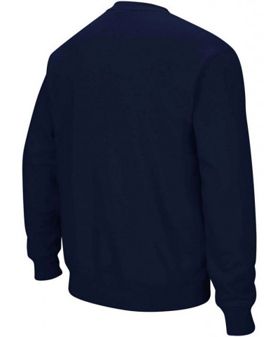 Men's Navy Gonzaga Bulldogs Arch Logo Crew Neck Sweatshirt $32.99 Sweatshirt