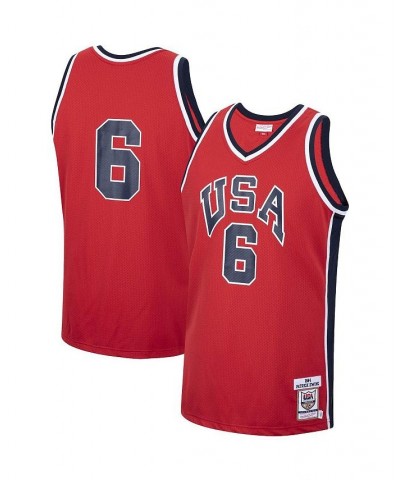 Men's Patrick Ewing Red USA Basketball Authentic 1984 Jersey $125.40 Jersey