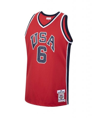 Men's Patrick Ewing Red USA Basketball Authentic 1984 Jersey $125.40 Jersey