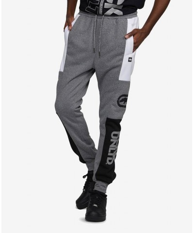 Men's Color Block In and Out Fleece Joggers Gray $31.96 Pants
