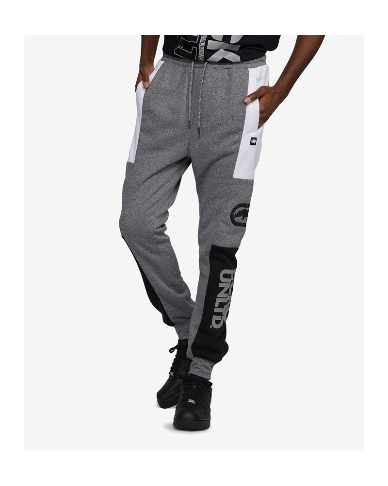 Men's Color Block In and Out Fleece Joggers Gray $31.96 Pants