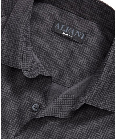 Men's Slim Fit Houndstooth Dress Shirt Multi $11.89 Dress Shirts