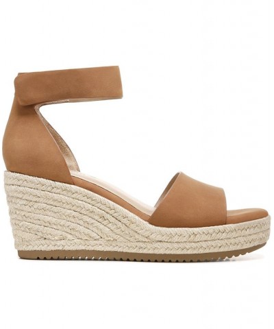 Oakley Ankle Strap Wedge Sandals Brown $34.00 Shoes