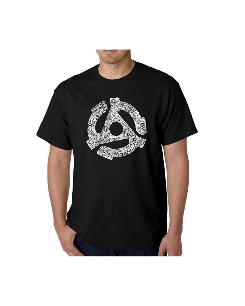 Mens Word Art T-Shirt - Record Adapter Black $14.70 T-Shirts