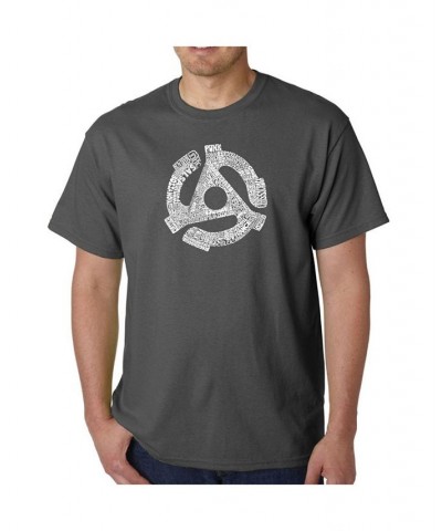 Mens Word Art T-Shirt - Record Adapter Black $14.70 T-Shirts