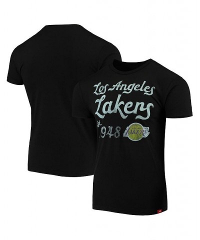 Men's Black Los Angeles Lakers Comfy Tri-Blend T-shirt $14.55 T-Shirts
