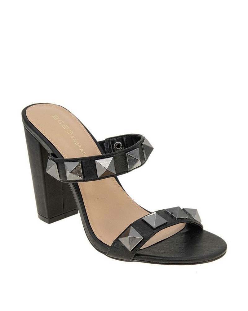 Women's Borani Block Heel Sandal Black $45.78 Shoes