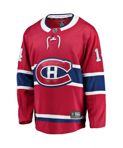 Men's Branded Nick Suzuki Red Montreal Canadiens Home Premier Breakaway Player Jersey $55.50 Jersey