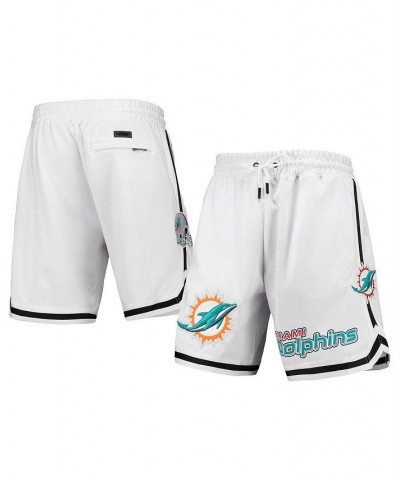 Men's White Miami Dolphins Core Shorts $36.30 Shorts