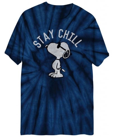Men's Peanuts Short Sleeve T-shirt Blue $17.00 T-Shirts