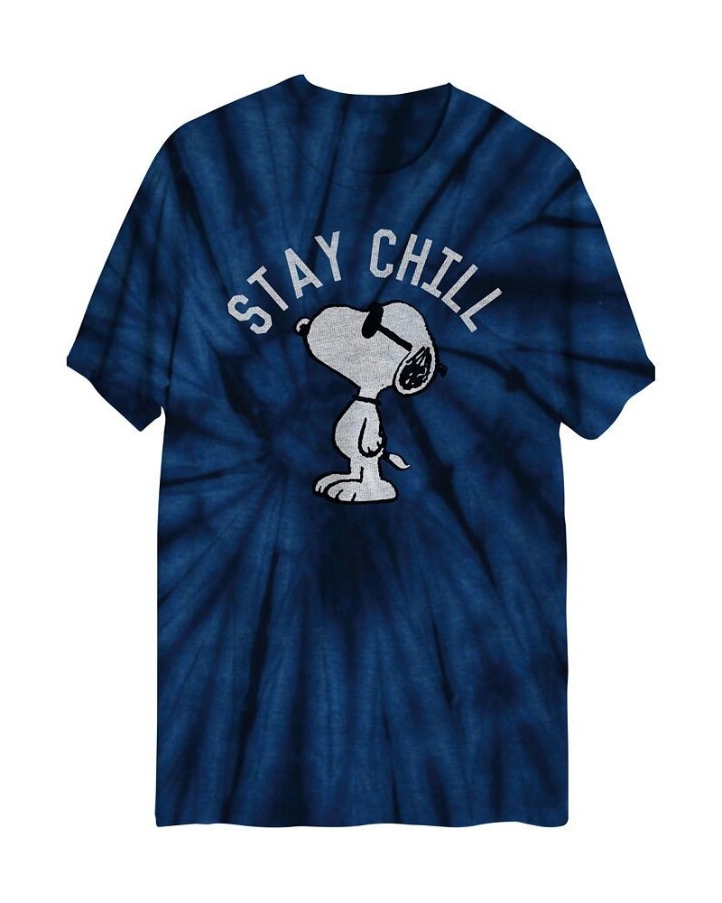 Men's Peanuts Short Sleeve T-shirt Blue $17.00 T-Shirts