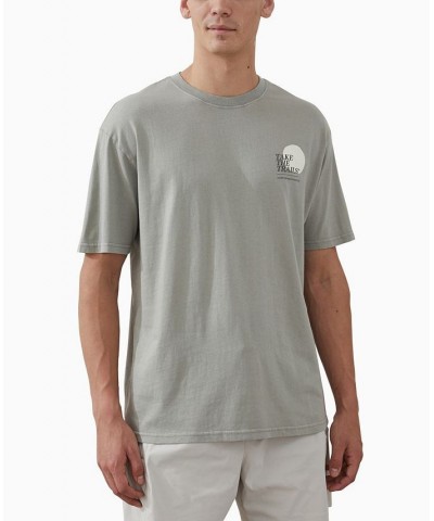 Men's Active Graphic T-shirt Green $18.90 T-Shirts