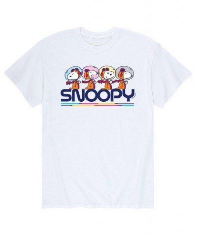 Men's Peanuts Snoopy Space T-Shirt White $19.94 T-Shirts